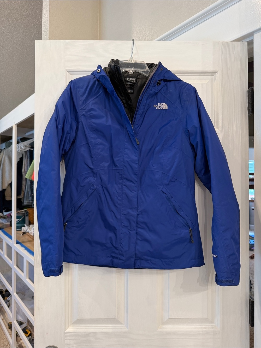 The North Face Women's Royal Blue Hooded Ski Jacket